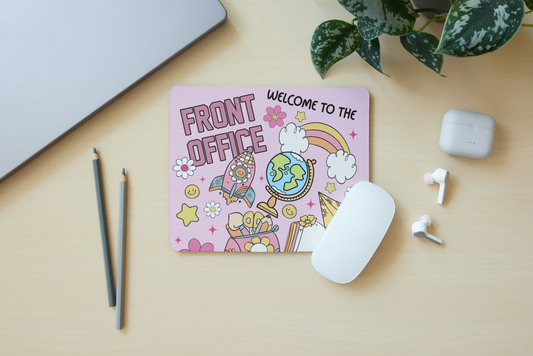 Front Office Mouse Pad | Cute School Office Desk Accessory