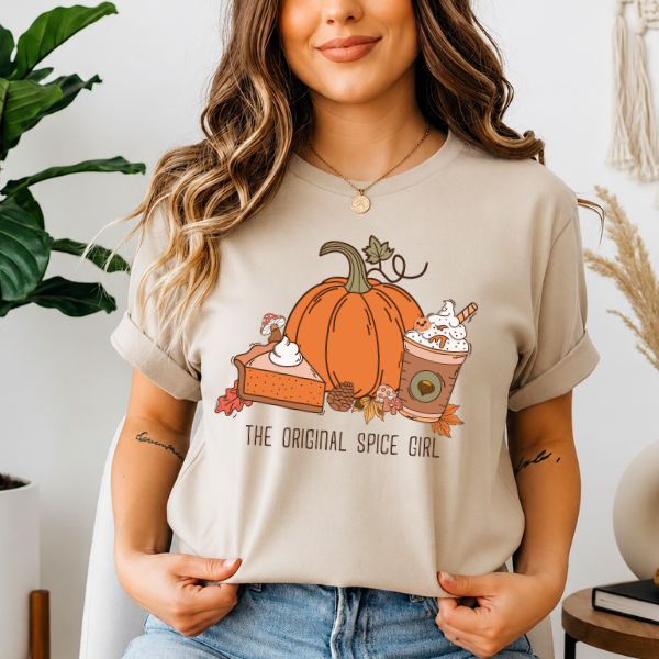 "The Original Spice Girl" Pumpkin Spice T-Shirt | Funny Fall Shirt for Women