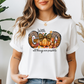 With God All Things Are Possible – Leopard Pumpkin Fall Tee