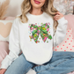 🎀 Cozy Grinch Christmas Bow Sweatshirt