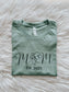 Personalized "Est. Year Mom" - Heart Line Art T-Shirt