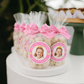 Personalized Pink Birthday Thank You Stickers – Custom Photo, Name & Age Party Favor Stickers