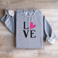 Love Is All You Need Sweatshirt – Cute Heart Graphic Pullover | Cozy & Stylish